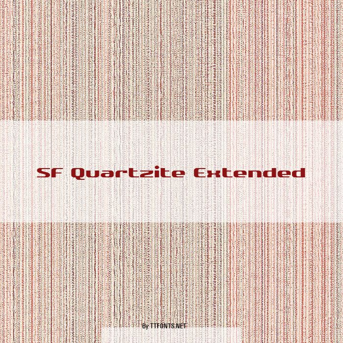 SF Quartzite Extended example