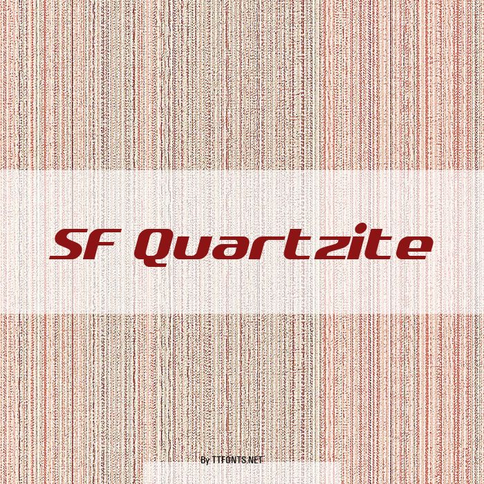 SF Quartzite example