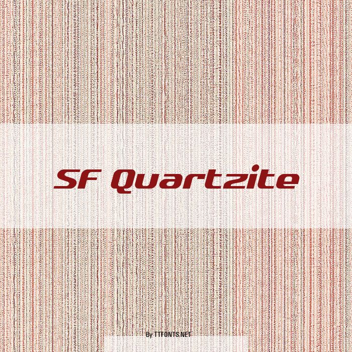 SF Quartzite example