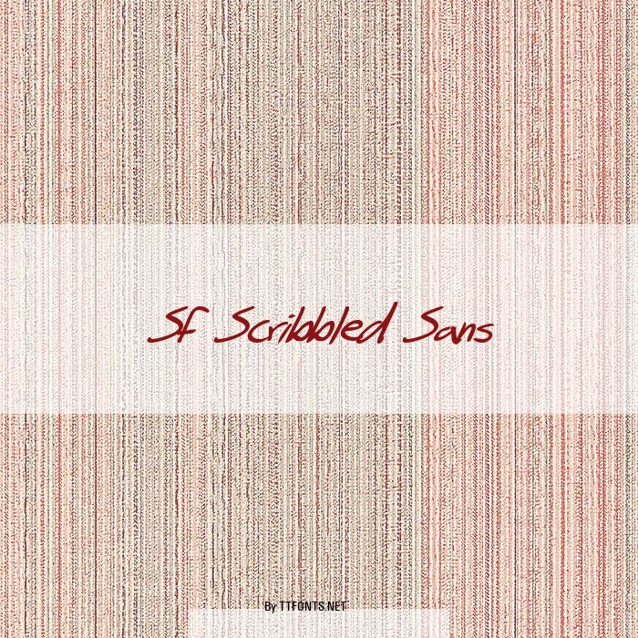 SF Scribbled Sans example