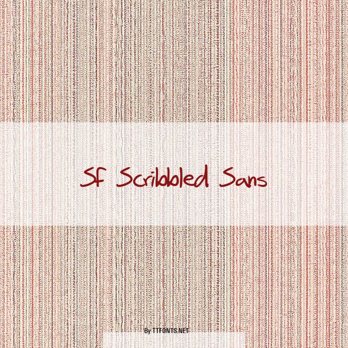 SF Scribbled Sans example