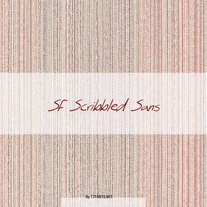 SF Scribbled Sans example