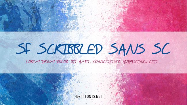 SF Scribbled Sans SC example