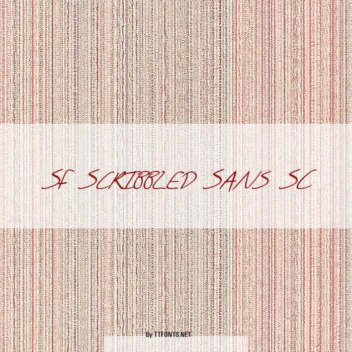 SF Scribbled Sans SC example