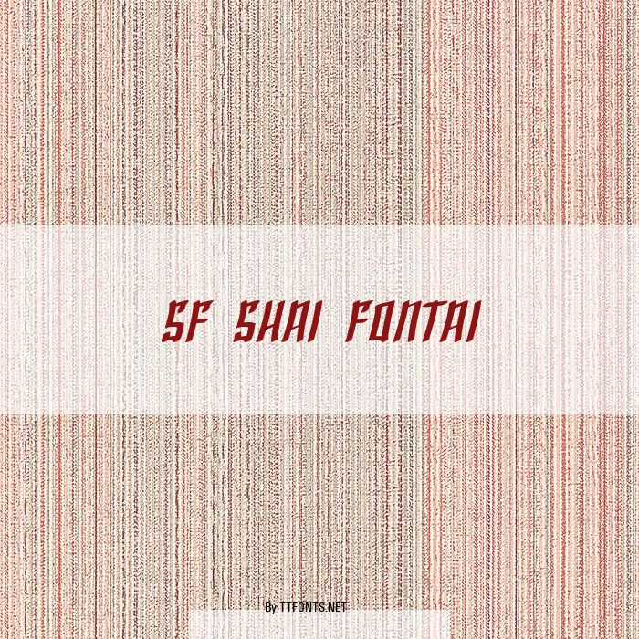 SF Shai Fontai example
