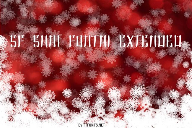 SF Shai Fontai Extended example