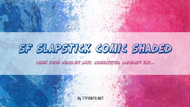 SF Slapstick Comic Shaded example
