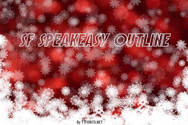 SF Speakeasy Outline example