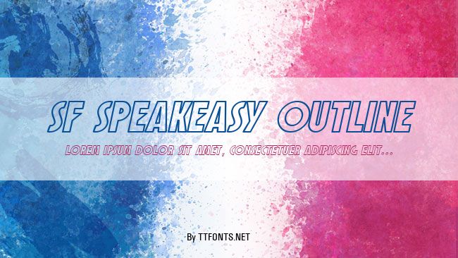 SF Speakeasy Outline example