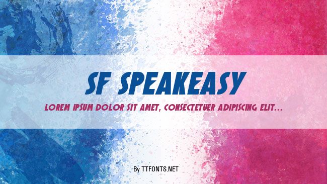 SF Speakeasy example