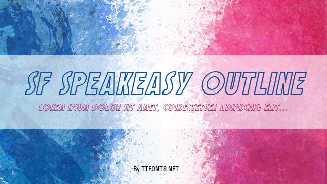 SF Speakeasy Outline example