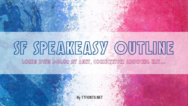 SF Speakeasy Outline example