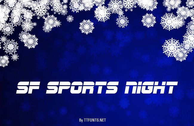 SF Sports Night example