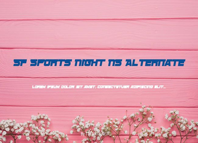 SF Sports Night NS Alternate example