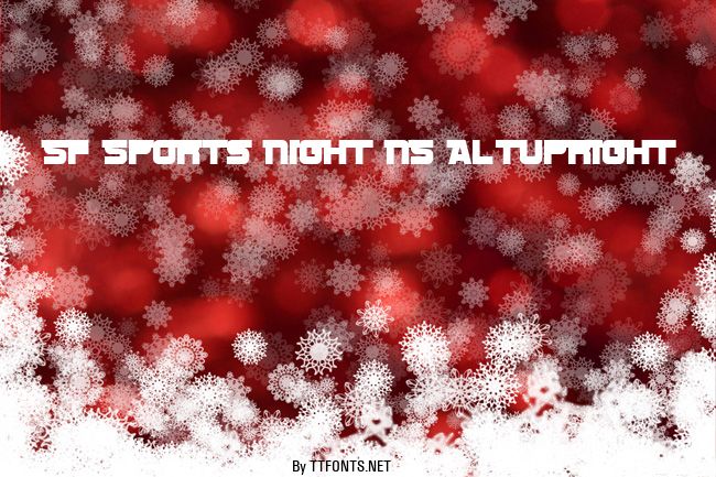 SF Sports Night NS AltUpright example