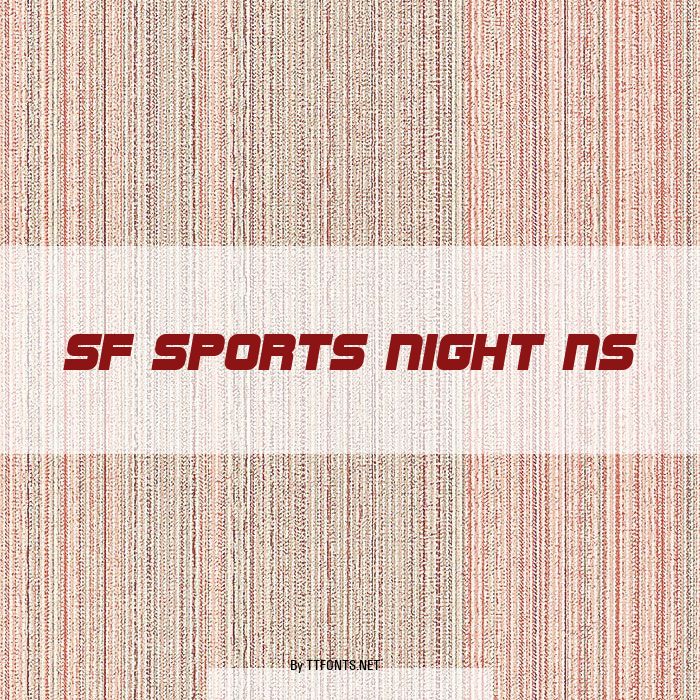 SF Sports Night NS example