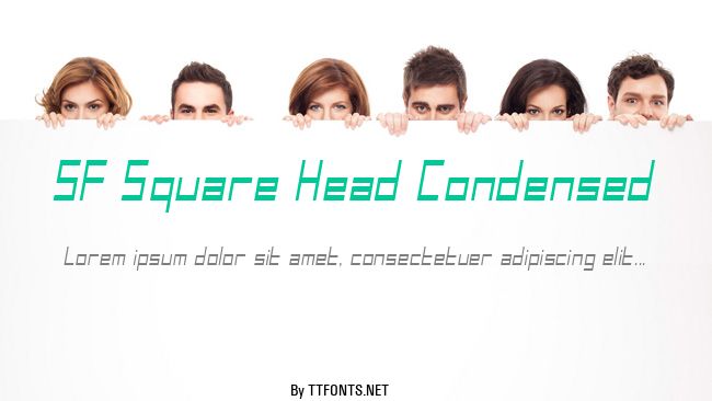 SF Square Head Condensed example