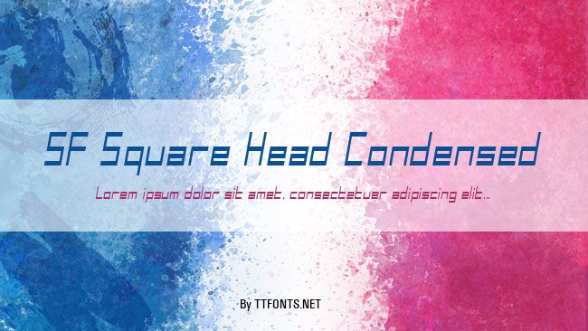 SF Square Head Condensed example