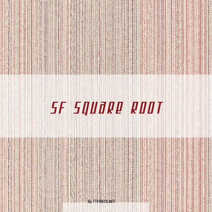 SF Square Root example