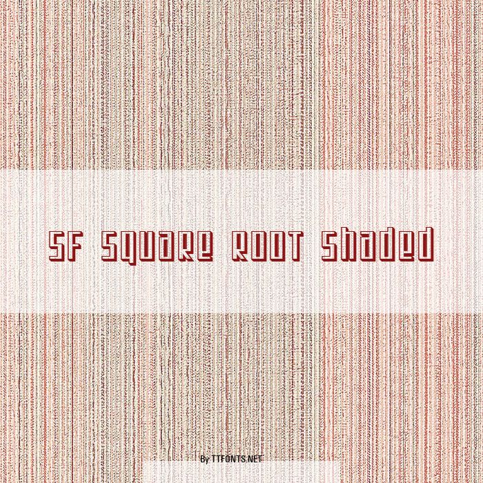 SF Square Root Shaded example