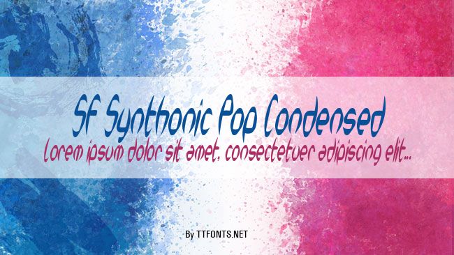 SF Synthonic Pop Condensed example