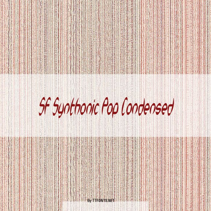 SF Synthonic Pop Condensed example