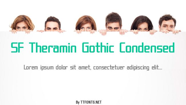 SF Theramin Gothic Condensed example