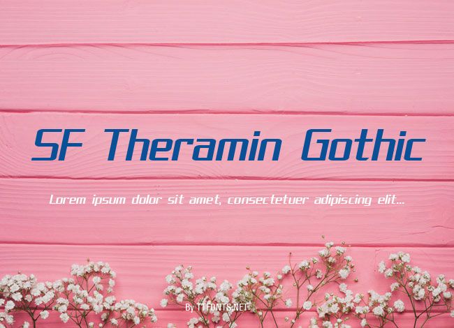 SF Theramin Gothic example