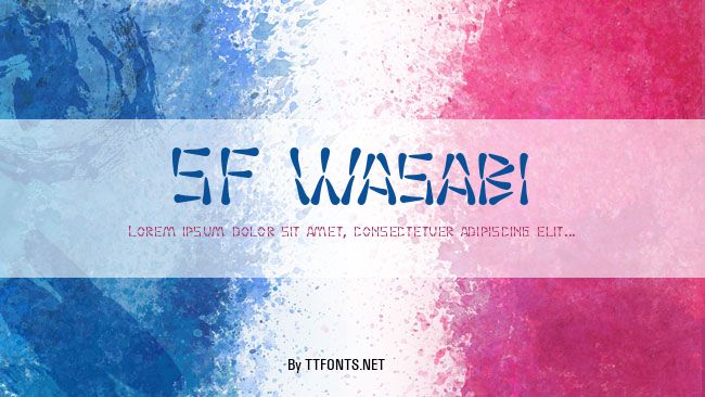 SF Wasabi example