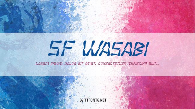 SF Wasabi example