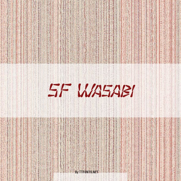 SF Wasabi example