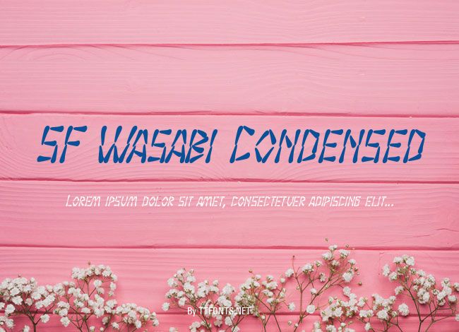 SF Wasabi Condensed example