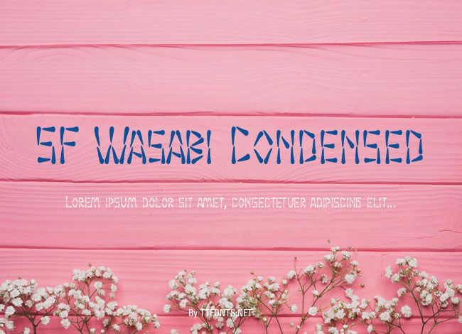 SF Wasabi Condensed example