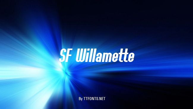 SF Willamette example