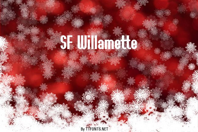 SF Willamette example