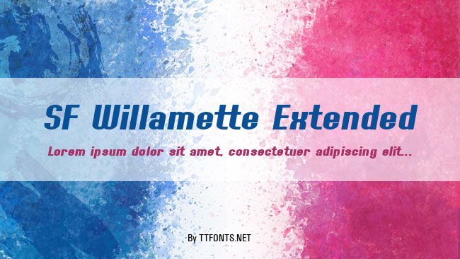 SF Willamette Extended example