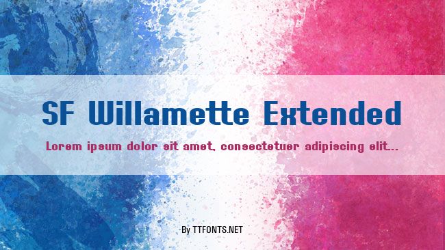 SF Willamette Extended example