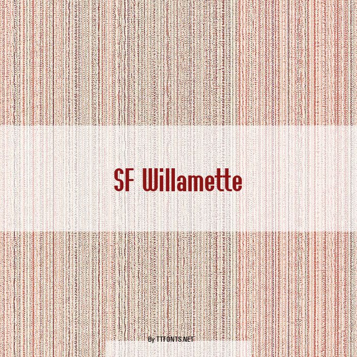 SF Willamette example