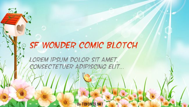 SF Wonder Comic Blotch example