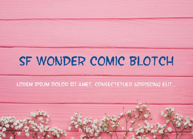 SF Wonder Comic Blotch example