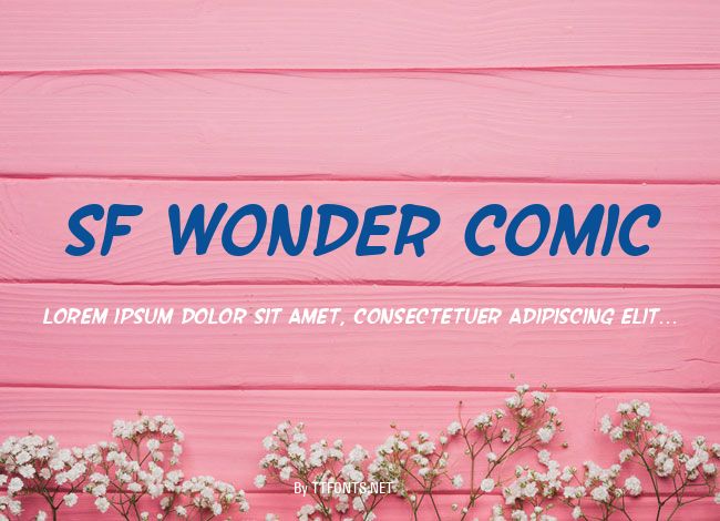 SF Wonder Comic example