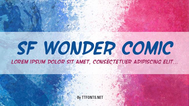 SF Wonder Comic example