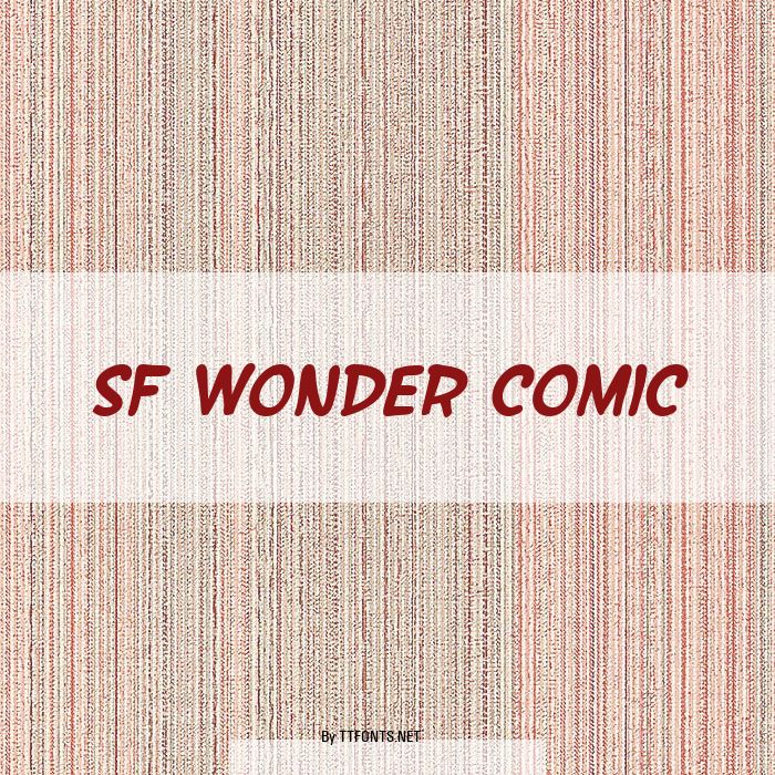 SF Wonder Comic example