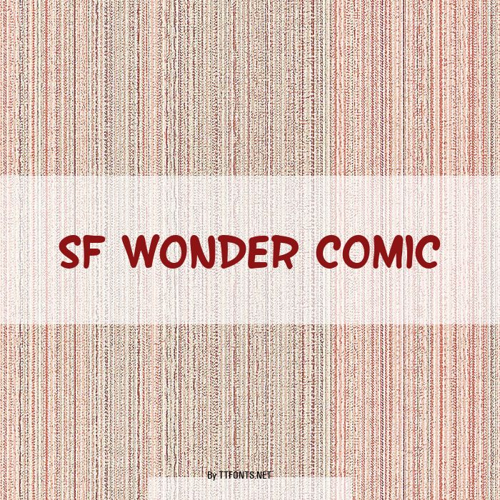 SF Wonder Comic example