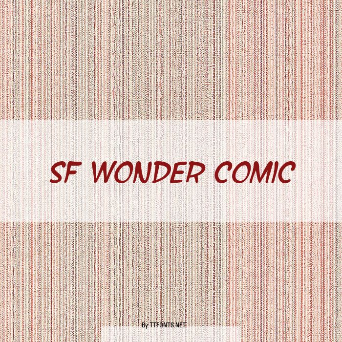 SF Wonder Comic example