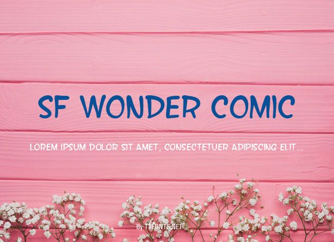 SF Wonder Comic example