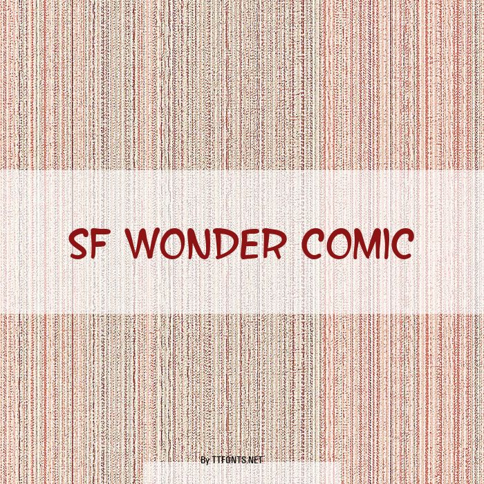 SF Wonder Comic example