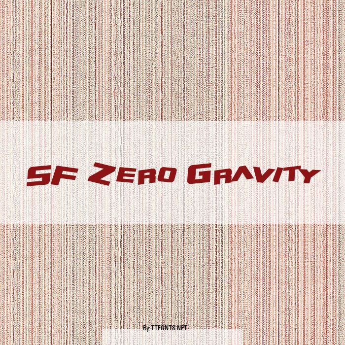 SF Zero Gravity example