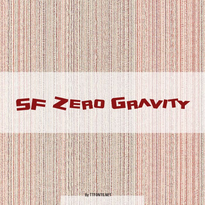 SF Zero Gravity example