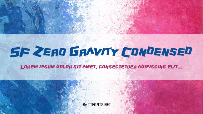 SF Zero Gravity Condensed example